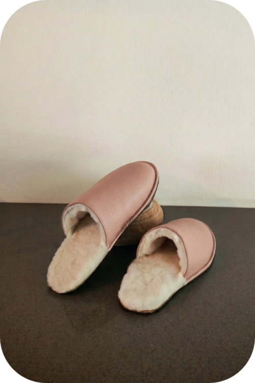 Lilac Mule Sheepskin Slippers - Women's